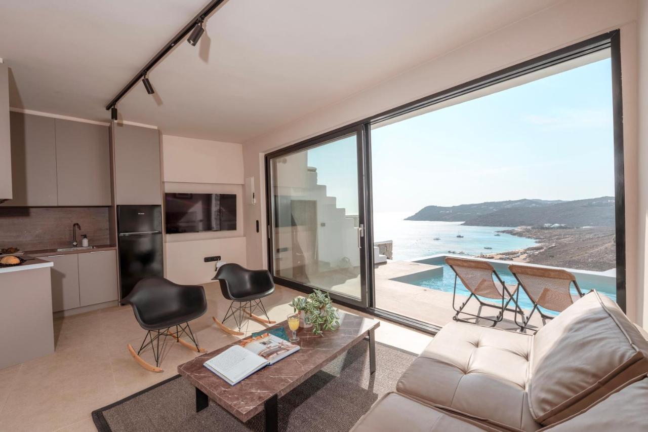 Luxury House With Private Pool At Elia Beach Mykonos Town Bagian luar foto