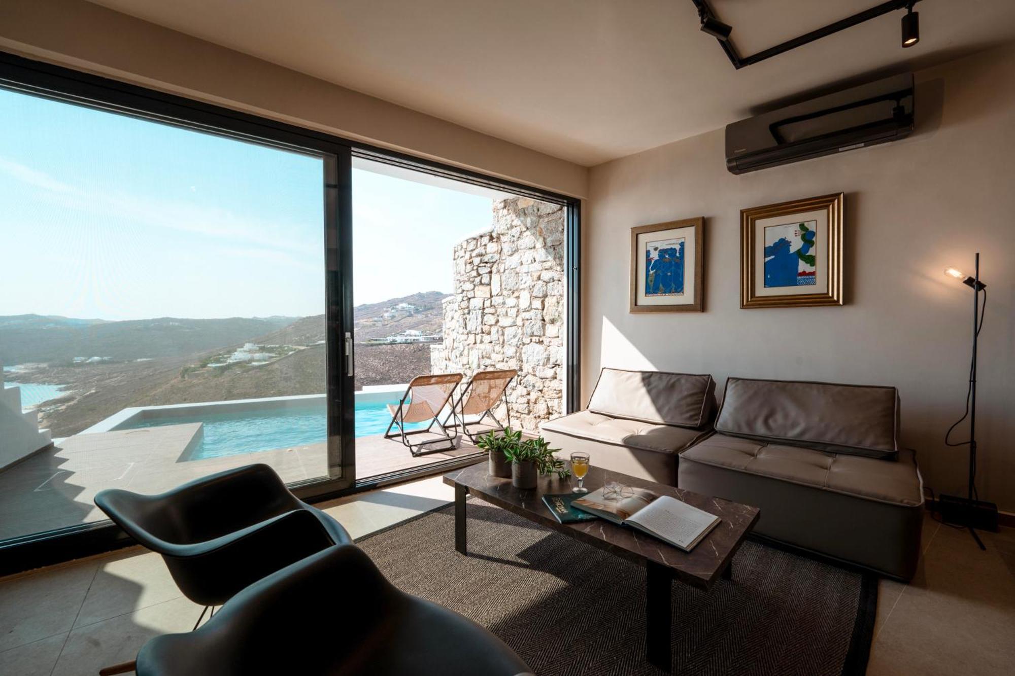 Luxury House With Private Pool At Elia Beach Mykonos Town Bagian luar foto