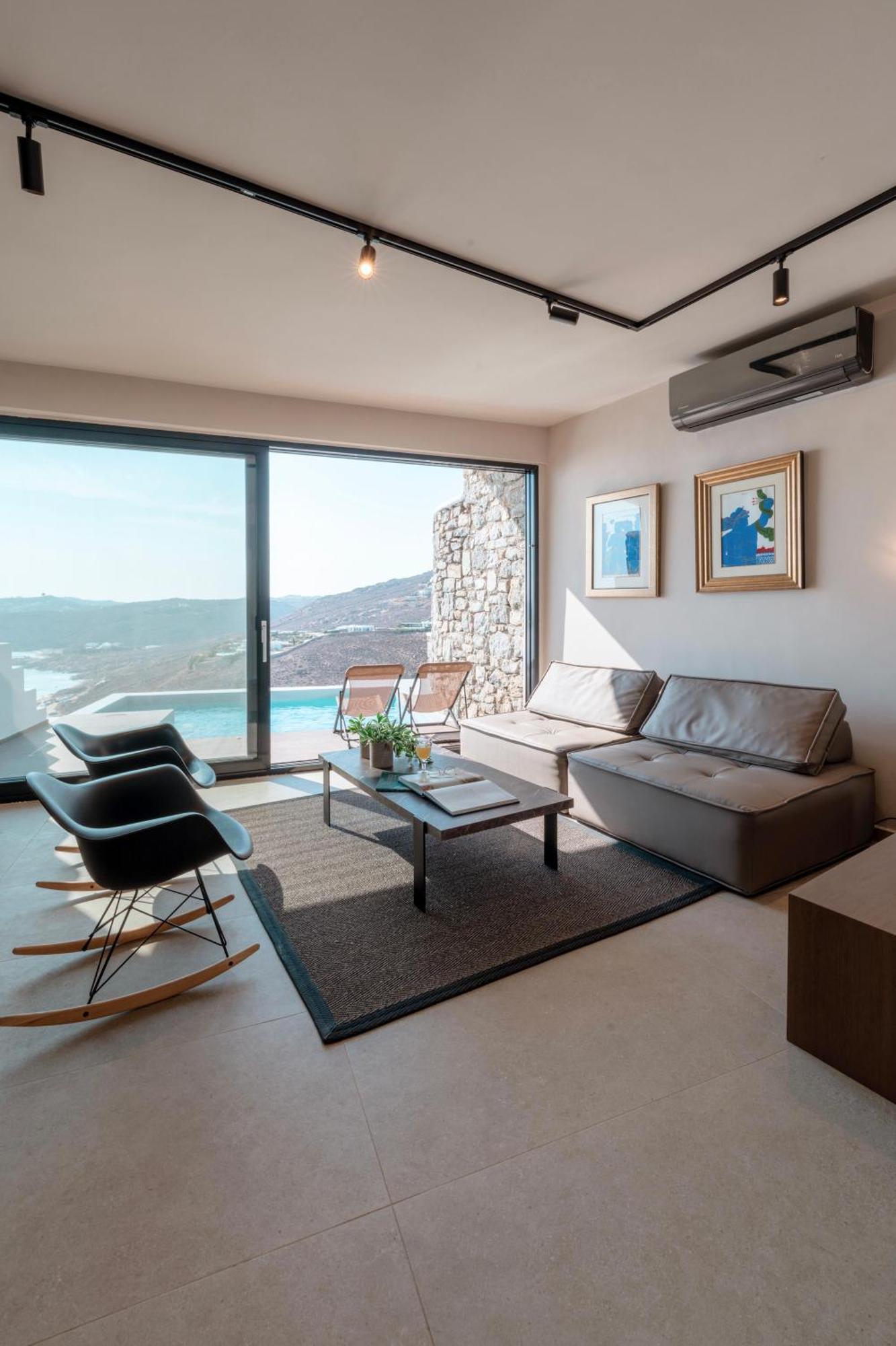 Luxury House With Private Pool At Elia Beach Mykonos Town Bagian luar foto
