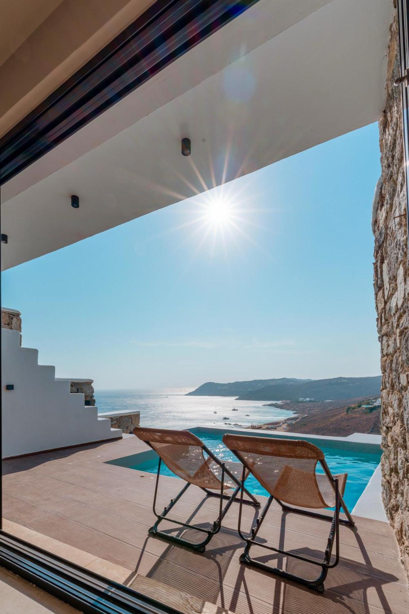 Luxury House With Private Pool At Elia Beach Mykonos Town Bagian luar foto